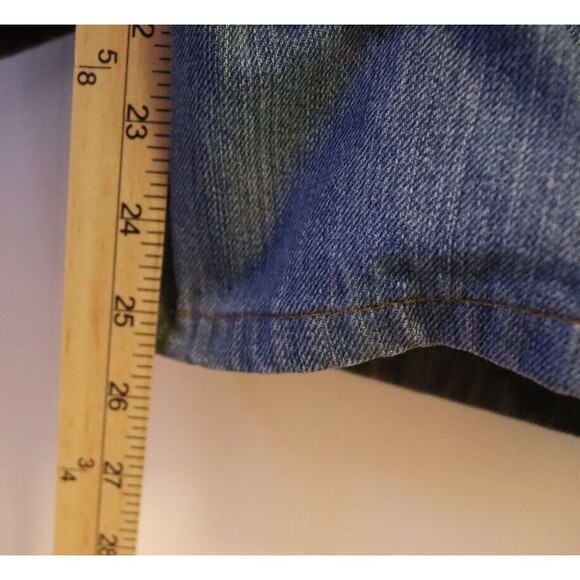 Levis Mens Jeans 569 Loose Fit Straight Leg Blue Denim Pants 44x30 (Fits 46x25) - Picture 7 of 8